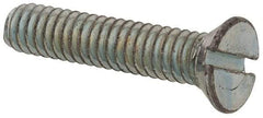 Value Collection - #5-40 UNC, 5/8" OAL Slotted Drive Machine Screw - Flat Head, Grade 2 Steel, Zinc-Plated Finish, Without Washer - Americas Industrial Supply