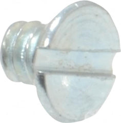 Value Collection - #6-32 UNC, 3/16" OAL Slotted Drive Machine Screw - Flat Head, Grade 2 Steel, Zinc-Plated Finish, Without Washer - Americas Industrial Supply