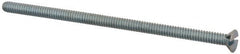 Value Collection - #6-32 UNC, 3" OAL Slotted Drive Machine Screw - Flat Head, Grade 2 Steel, Zinc-Plated Finish, Without Washer - Americas Industrial Supply