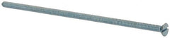 Value Collection - #6-32 UNC, 4" OAL Slotted Drive Machine Screw - Flat Head, Grade 2 Steel, Zinc-Plated Finish, Without Washer - Americas Industrial Supply