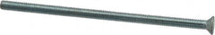 Value Collection - #10-32 UNF, 4" OAL Slotted Drive Machine Screw - Flat Head, Grade J82 Steel, Zinc-Plated Finish, Without Washer - Americas Industrial Supply