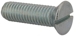 Value Collection - 1/2-13 UNC, 1-3/4" OAL Slotted Drive Machine Screw - Flat Head, Grade 2 Steel, Zinc-Plated Finish, Without Washer - Americas Industrial Supply