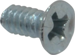 Value Collection - #4-40 UNC, 1/4" OAL Phillips Drive Machine Screw - Flat Head, Grade 2 Steel, Zinc-Plated Finish, Without Washer - Americas Industrial Supply
