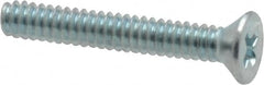 Value Collection - #4-40 UNC, 3/4" OAL Phillips Drive Machine Screw - Flat Head, Grade 2 Steel, Zinc-Plated Finish, Without Washer - Americas Industrial Supply