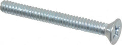 Value Collection - #4-40 UNC, 1" OAL Phillips Drive Machine Screw - Flat Head, Grade 2 Steel, Zinc-Plated Finish, Without Washer - Americas Industrial Supply