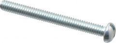 Value Collection - #5-40 UNC, 1-1/4" Length Under Head Slotted Drive Machine Screw - Round Head, Grade 2 Alloy Steel, Zinc-Plated Finish, Without Washer - Americas Industrial Supply