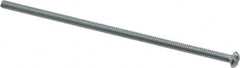 Value Collection - #6-32 UNC, 4" Length Under Head Slotted Drive Machine Screw - Round Head, Grade 2 Alloy Steel, Zinc-Plated Finish, Without Washer - Americas Industrial Supply
