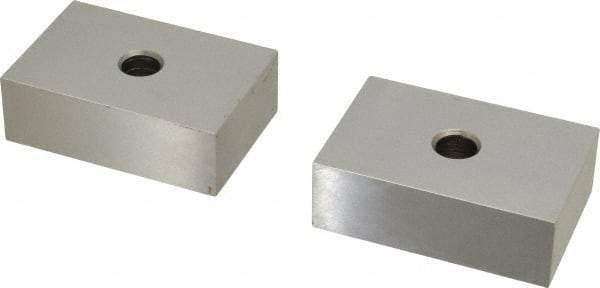 Suburban Tool - 0.0001 Squareness Per Inch, Hardened Steel, 1-2-3 Block with 1 Hole Setup Block - 3/8 - 16 Inch Tapped Hole Size, Sold As Matched Pair - Americas Industrial Supply