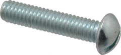Value Collection - 5/16-18 UNC, 1-1/2" Length Under Head Slotted Drive Machine Screw - Round Head, Grade 2 Steel, Zinc-Plated Finish, Without Washer - Americas Industrial Supply