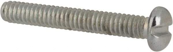 Value Collection - #2-56 UNC, 5/8" Length Under Head Slotted Drive Machine Screw - Pan Head, Grade J82 Steel, Zinc-Plated Finish, Without Washer - Americas Industrial Supply