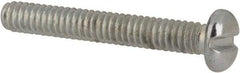 Value Collection - #2-56 UNC, 5/8" Length Under Head Slotted Drive Machine Screw - Pan Head, Grade J82 Steel, Zinc-Plated Finish, Without Washer - Americas Industrial Supply