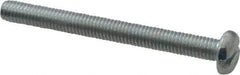 Value Collection - #10-32 UNF, 2" Length Under Head Slotted Drive Machine Screw - Pan Head, Grade J82 Steel, Zinc-Plated Finish, Without Washer - Americas Industrial Supply