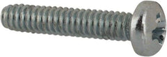 Value Collection - #2-56 UNC, 7/16" Length Under Head Phillips Drive Machine Screw - Pan Head, Grade J82 Steel, Zinc-Plated Finish, Without Washer - Americas Industrial Supply