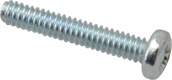 Value Collection - #2-56 UNC, 1/2" Length Under Head Phillips Drive Machine Screw - Pan Head, Grade J82 Steel, Zinc-Plated Finish, Without Washer - Americas Industrial Supply