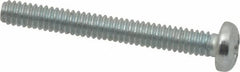 Value Collection - #2-56 UNC, 3/4" Length Under Head Phillips Drive Machine Screw - Pan Head, Grade J82 Steel, Zinc-Plated Finish, Without Washer - Americas Industrial Supply