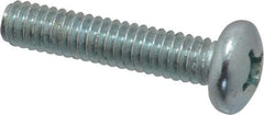 Value Collection - 1/4-20 UNC, 1-1/4" Length Under Head Phillips Drive Machine Screw - Pan Head, Grade 2 Steel, Zinc-Plated Finish, Without Washer - Americas Industrial Supply