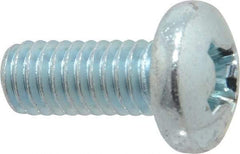 Value Collection - 5/16-18 UNC, 3/4" Length Under Head Phillips Drive Machine Screw - Pan Head, Grade 2 Steel, Zinc-Plated Finish, Without Washer - Americas Industrial Supply