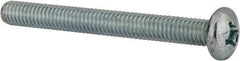 Value Collection - 5/16-18 UNC, 3" Length Under Head Phillips Drive Machine Screw - Pan Head, Grade 2 Steel, Zinc-Plated Finish, Without Washer - Americas Industrial Supply