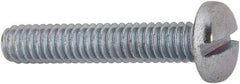 Value Collection - #8-32 UNC, 7/8" Length Under Head Slotted Drive Machine Screw - Binding Head, Grade J82 Steel, Zinc-Plated Finish, Without Washer - Americas Industrial Supply