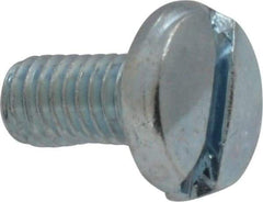 Value Collection - #10-32 UNF, 3/8" Length Under Head Slotted Drive Machine Screw - Binding Head, Grade J82 Steel, Zinc-Plated Finish, Without Washer - Americas Industrial Supply