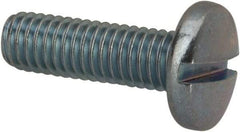 Value Collection - #10-32 UNF, 5/8" Length Under Head Slotted Drive Machine Screw - Binding Head, Grade J82 Steel, Zinc-Plated Finish, Without Washer - Americas Industrial Supply