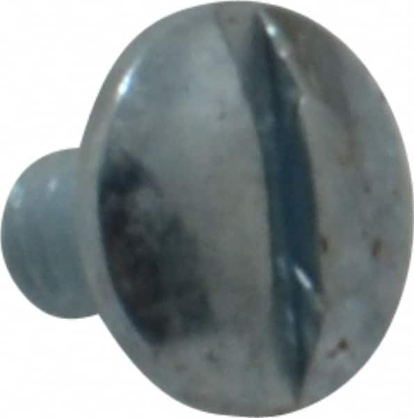 Value Collection - #8-32 UNC, 1/4" Length Under Head Slotted Drive Machine Screw - Truss Head, Grade 2 Steel, Zinc-Plated Finish, Without Washer - Americas Industrial Supply