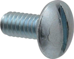 Value Collection - #8-32 UNC, 3/8" Length Under Head Slotted Drive Machine Screw - Truss Head, Grade 2 Steel, Zinc-Plated Finish, Without Washer - Americas Industrial Supply