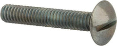 Value Collection - #8-32 UNC, 1" Length Under Head Slotted Drive Machine Screw - Truss Head, Grade 2 Steel, Zinc-Plated Finish, Without Washer - Americas Industrial Supply