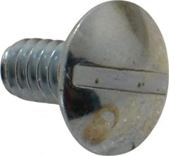 Value Collection - #10-24 UNC, 3/8" Length Under Head Slotted Drive Machine Screw - Truss Head, Grade 2 Steel, Zinc-Plated Finish, Without Washer - Americas Industrial Supply