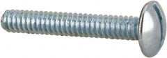 Value Collection - #10-24 UNC, 1-1/4" Length Under Head Slotted Drive Machine Screw - Truss Head, Grade 2 Steel, Zinc-Plated Finish, Without Washer - Americas Industrial Supply