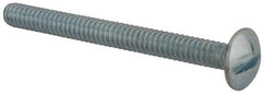 Value Collection - #10-24 UNC, 2" Length Under Head Slotted Drive Machine Screw - Truss Head, Grade 2 Steel, Zinc-Plated Finish, Without Washer - Americas Industrial Supply
