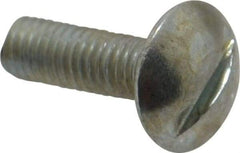 Value Collection - #10-32 UNF, 5/8" Length Under Head Slotted Drive Machine Screw - Truss Head, Grade J82 Steel, Zinc-Plated Finish, Without Washer - Americas Industrial Supply