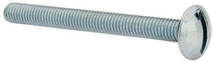 Value Collection - #10-32 UNF, 2" Length Under Head Slotted Drive Machine Screw - Truss Head, Grade 2 Steel, Zinc-Plated Finish, Without Washer - Americas Industrial Supply