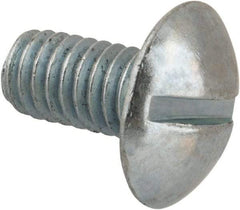 Value Collection - 5/16-18 UNC, 5/8" Length Under Head Slotted Drive Machine Screw - Truss Head, Grade 2 Steel, Zinc-Plated Finish, Without Washer - Americas Industrial Supply