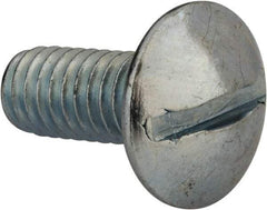 Value Collection - 5/16-18 UNC, 3/4" Length Under Head Slotted Drive Machine Screw - Truss Head, Grade J82 Steel, Zinc-Plated Finish, Without Washer - Americas Industrial Supply