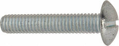 Value Collection - 5/16-18 UNC, 1-3/4" Length Under Head Slotted Drive Machine Screw - Truss Head, Grade J82 Steel, Zinc-Plated Finish, Without Washer - Americas Industrial Supply