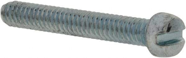Value Collection - #2-56 UNC, 5/8" Length Under Head Slotted Drive Machine Screw - Fillister Head, Grade 2 Steel, Zinc-Plated Finish, Without Washer - Americas Industrial Supply