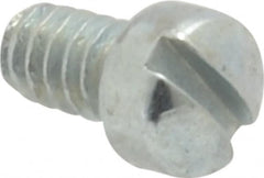 Value Collection - #4-40 UNC, 3/16" Length Under Head Slotted Drive Machine Screw - Fillister Head, Grade J82 Steel, Zinc-Plated Finish, Without Washer - Americas Industrial Supply