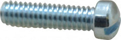 Value Collection - #8-32 UNC, 5/8" Length Under Head Slotted Drive Machine Screw - Fillister Head, Grade 2 Steel, Zinc-Plated Finish, Without Washer - Americas Industrial Supply