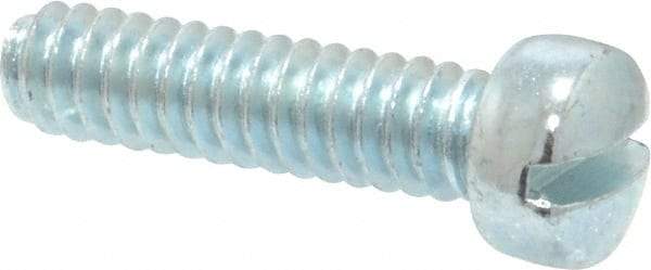 Value Collection - #10-24 UNC, 3/4" Length Under Head Slotted Drive Machine Screw - Fillister Head, Grade 2 Steel, Zinc-Plated Finish, Without Washer - Americas Industrial Supply