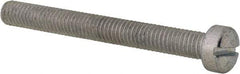 Value Collection - #10-32 UNF, 1-3/4" Length Under Head Slotted Drive Machine Screw - Fillister Head, Grade 2 Steel, Zinc-Plated Finish, Without Washer - Americas Industrial Supply