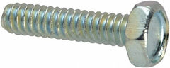 Value Collection - #6-32 UNC, 5/8" Length Under Head Hex Drive Machine Screw - Hex Head, Grade J82 Steel, Zinc-Plated Finish, Without Washer - Americas Industrial Supply