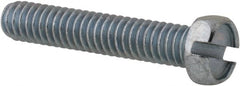 Value Collection - #8-32 UNC, 7/8" Length Under Head Hex Drive Machine Screw - Hex Head, Grade 2 Steel, Zinc-Plated Finish, Without Washer - Americas Industrial Supply