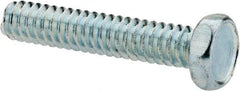 Value Collection - #10-24 UNC, 1" Length Under Head Hex Drive Machine Screw - Hex Head, Grade 2 Steel, Zinc-Plated Finish, Without Washer - Americas Industrial Supply
