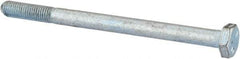 Made in USA - 1/4-28 UNF, 3-1/2" Length Under Head Hex Head Cap Screw - Partially Threaded, Grade 5 Steel, Zinc-Plated Finish, 7/16" Hex - Americas Industrial Supply