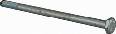 Made in USA - 1/4-28 UNF, 4-1/2" Length Under Head Hex Head Cap Screw - Partially Threaded, Grade 5 Steel, Zinc-Plated Finish, 7/16" Hex - Americas Industrial Supply