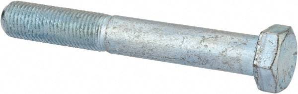Made in USA - 3/8-24 UNF, 2-3/4" Length Under Head Hex Head Cap Screw - Partially Threaded, Grade 5 Steel, Zinc-Plated Finish, 9/16" Hex - Americas Industrial Supply