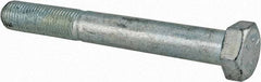 Made in USA - 3/8-24 UNF, 3" Length Under Head Hex Head Cap Screw - Partially Threaded, Grade 5 Steel, Zinc-Plated Finish, 9/16" Hex - Americas Industrial Supply
