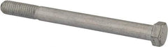Made in USA - 7/16-14 UNC, 5" Length Under Head Hex Head Cap Screw - Partially Threaded, Grade 5 Steel, Zinc-Plated Finish, 5/8" Hex - Americas Industrial Supply