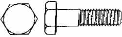 Value Collection - M10x1.50mm Metric Coarse, 45mm Length Under Head Hex Head Cap Screw - Americas Industrial Supply